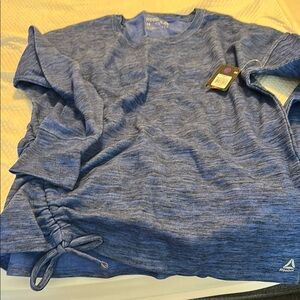 Reebok Blue Long Sleeve Tee. Brand new never warm. Long sleeve cotton.
